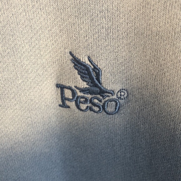 Peso Faded Zip Oversized Hoodie, Sky Blue - Picture 2 of 10
